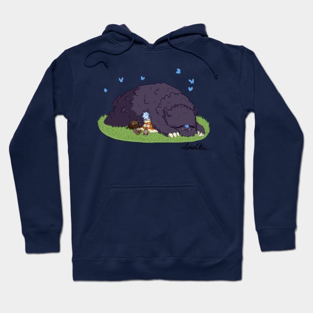 Rhizzo and Jhin Napping Hoodie by Nerd Heroes
